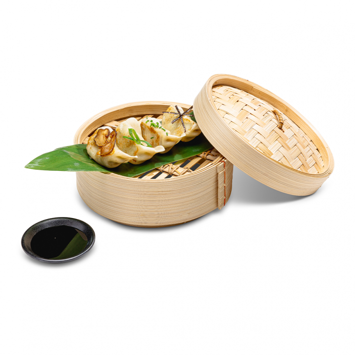 Gyozas de Gambas con Ajetes